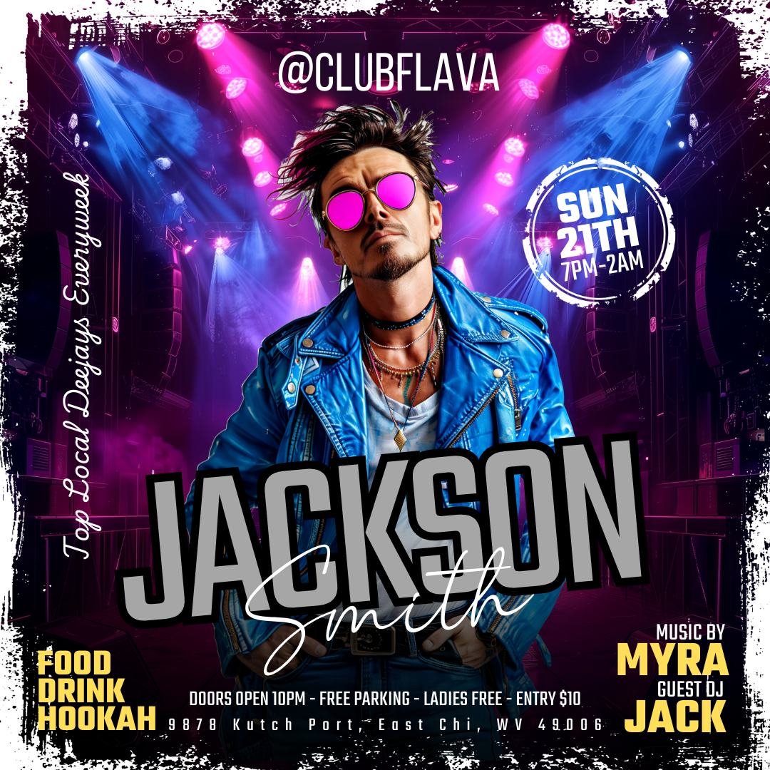 DJ Party Canva Flyer