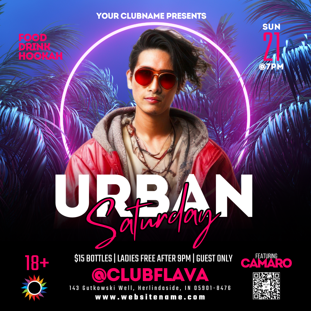 Urban Saturday Canva Flyer