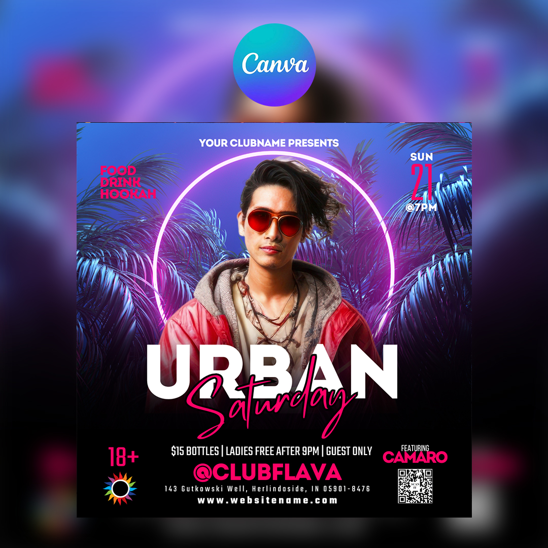 Urban Saturday Canva Flyer