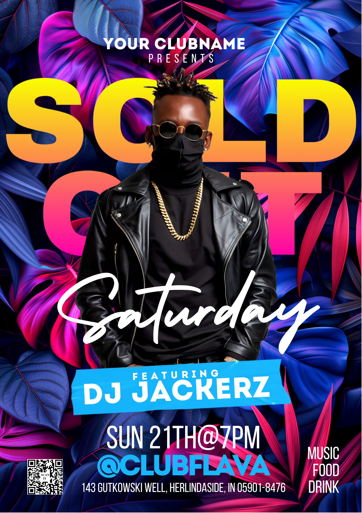 Sold Out Saturday Flyer