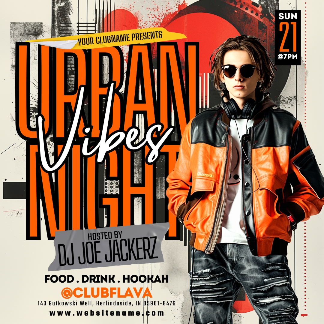 Urban Night Canva Flyer