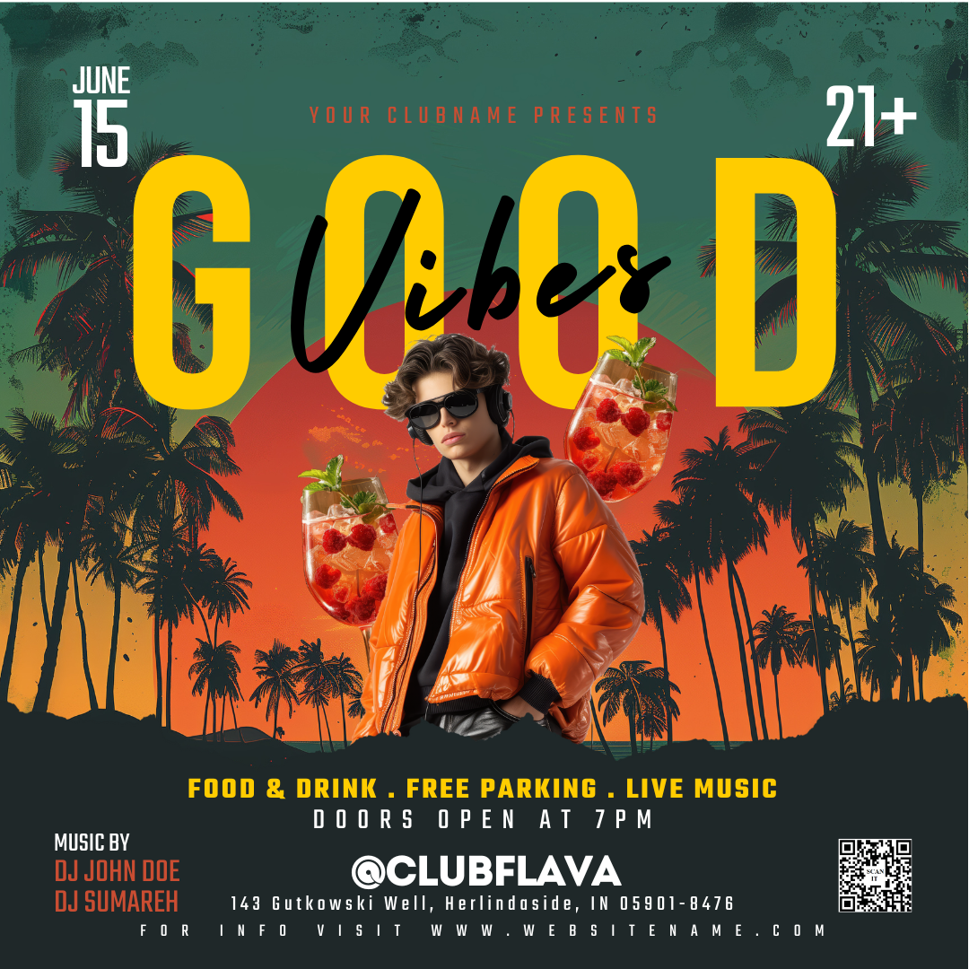 Good Vibe Canva Flyer