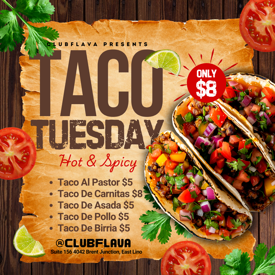Taco Tuesday Canva Flyer