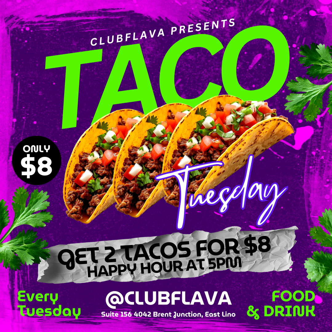 Tacos Tuesday Night Canva Flyer