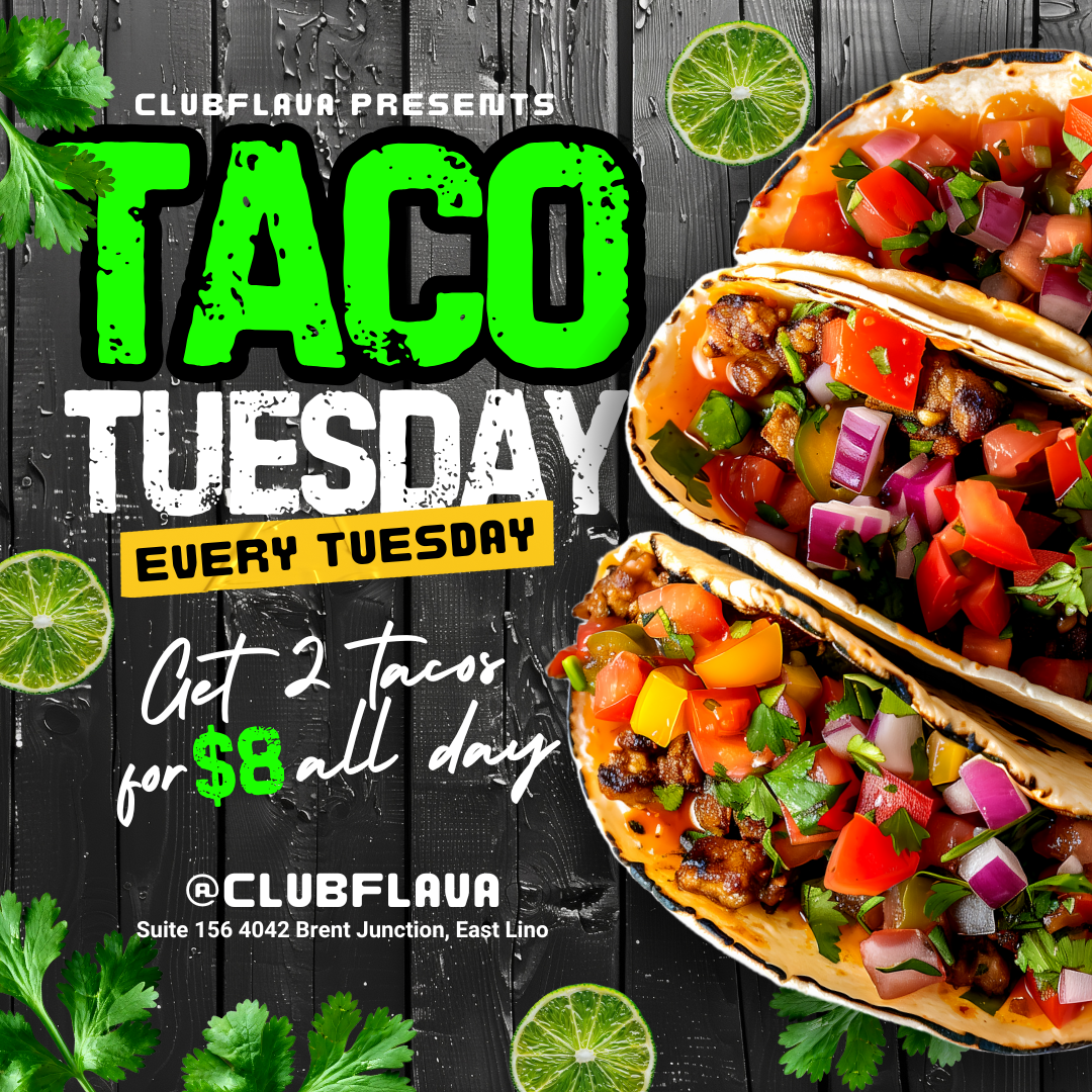 Taco Tuesday Canva Flyer