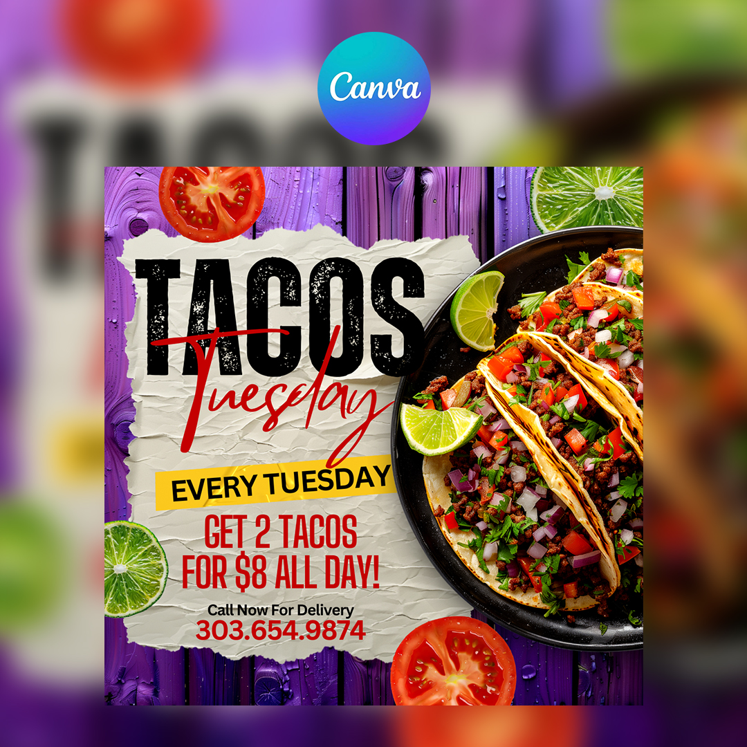 Tacos Canva Flyer