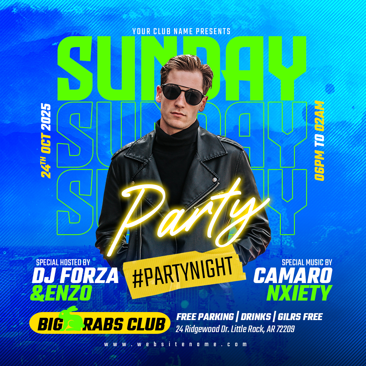 Sunday Party Flyer