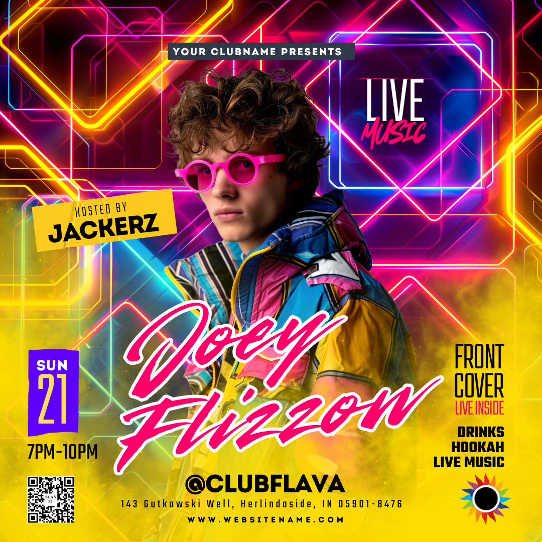 DJ Night Canva Flyer