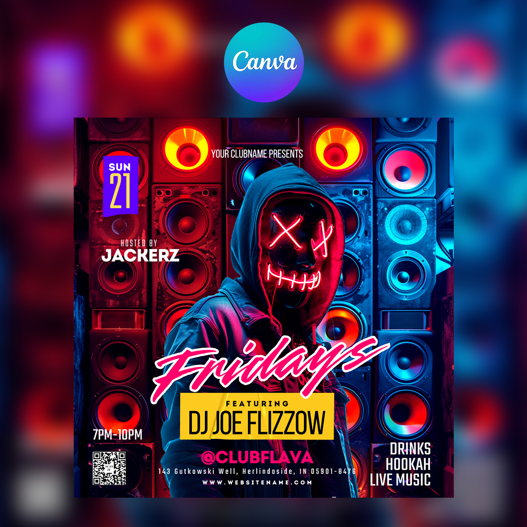Friday Night Canva Flyer