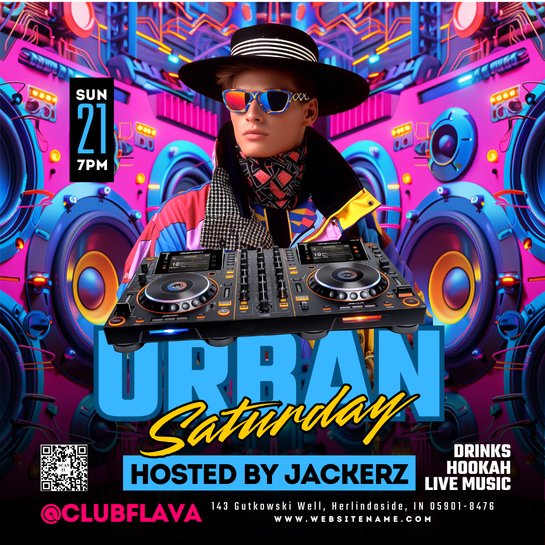 Urban Saturday Canva Flyer