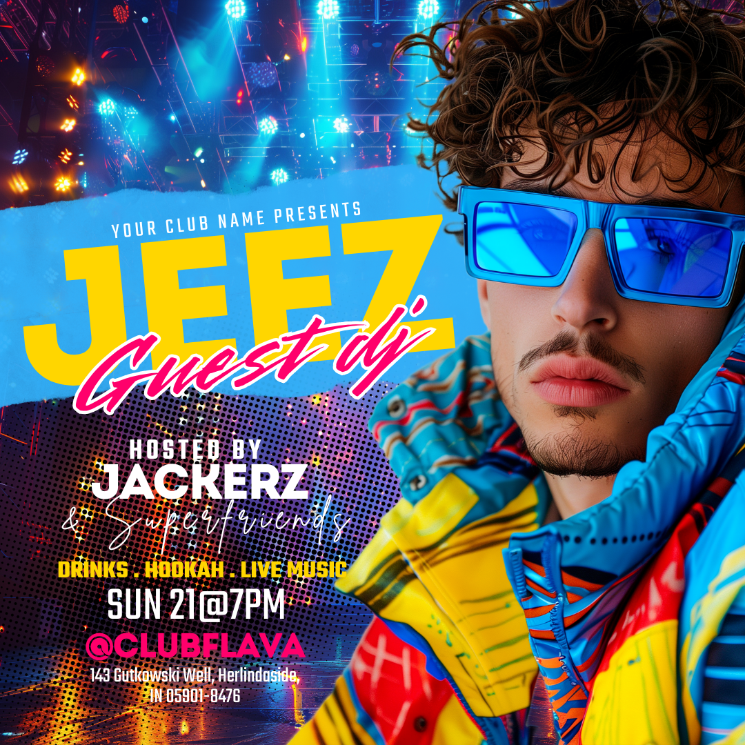 Guest DJ Canva Flyer