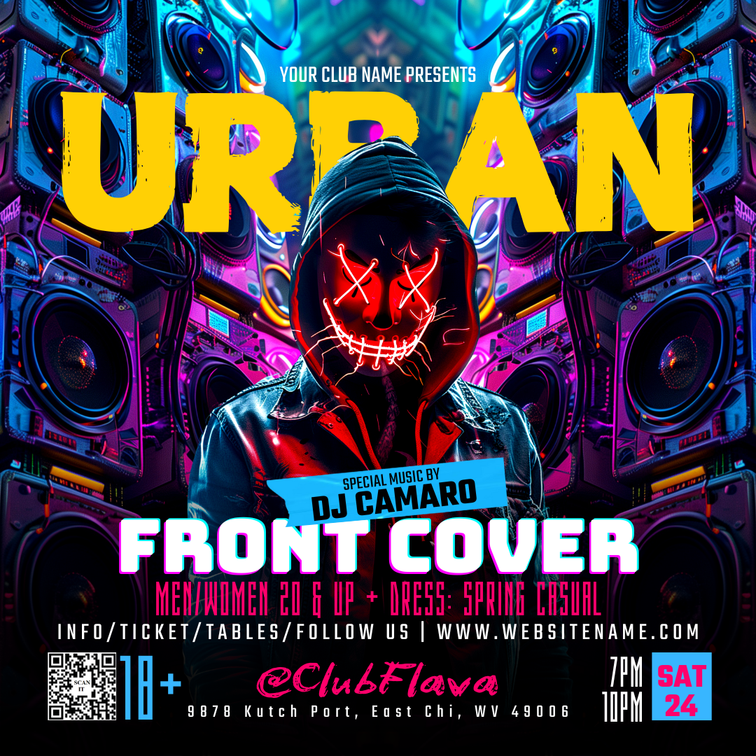 Urban Night Canva Flyer