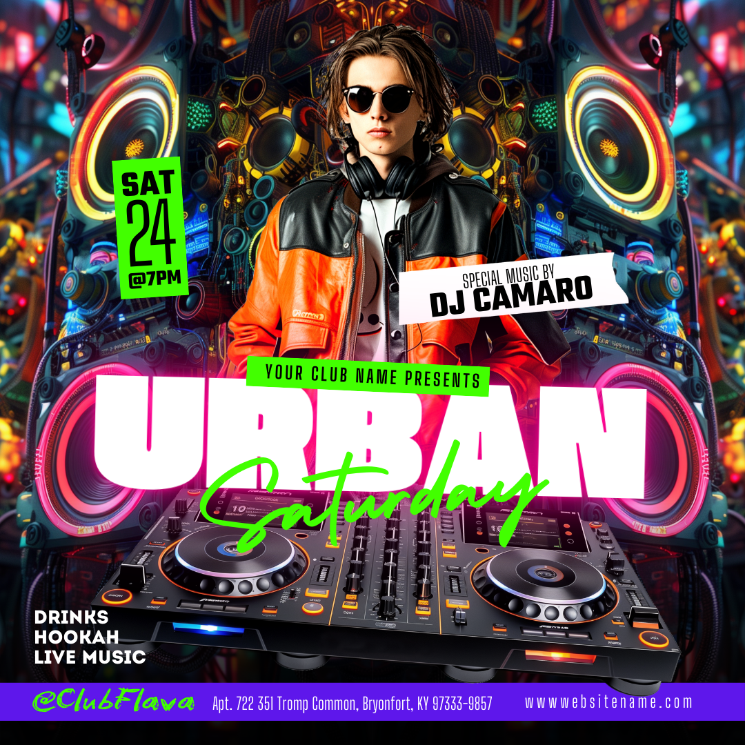 Urban Night Canva Flyer