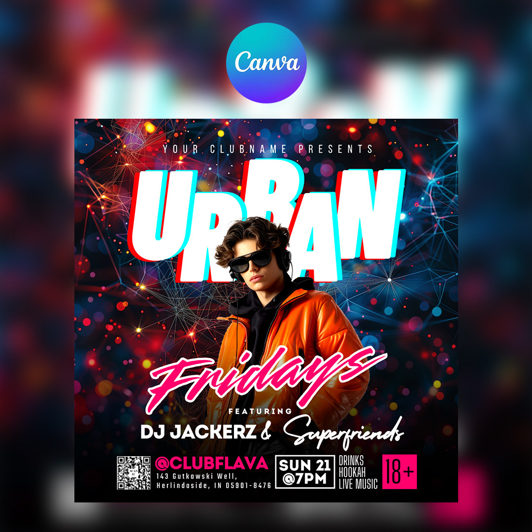 Urban Fridays Canva Flyer