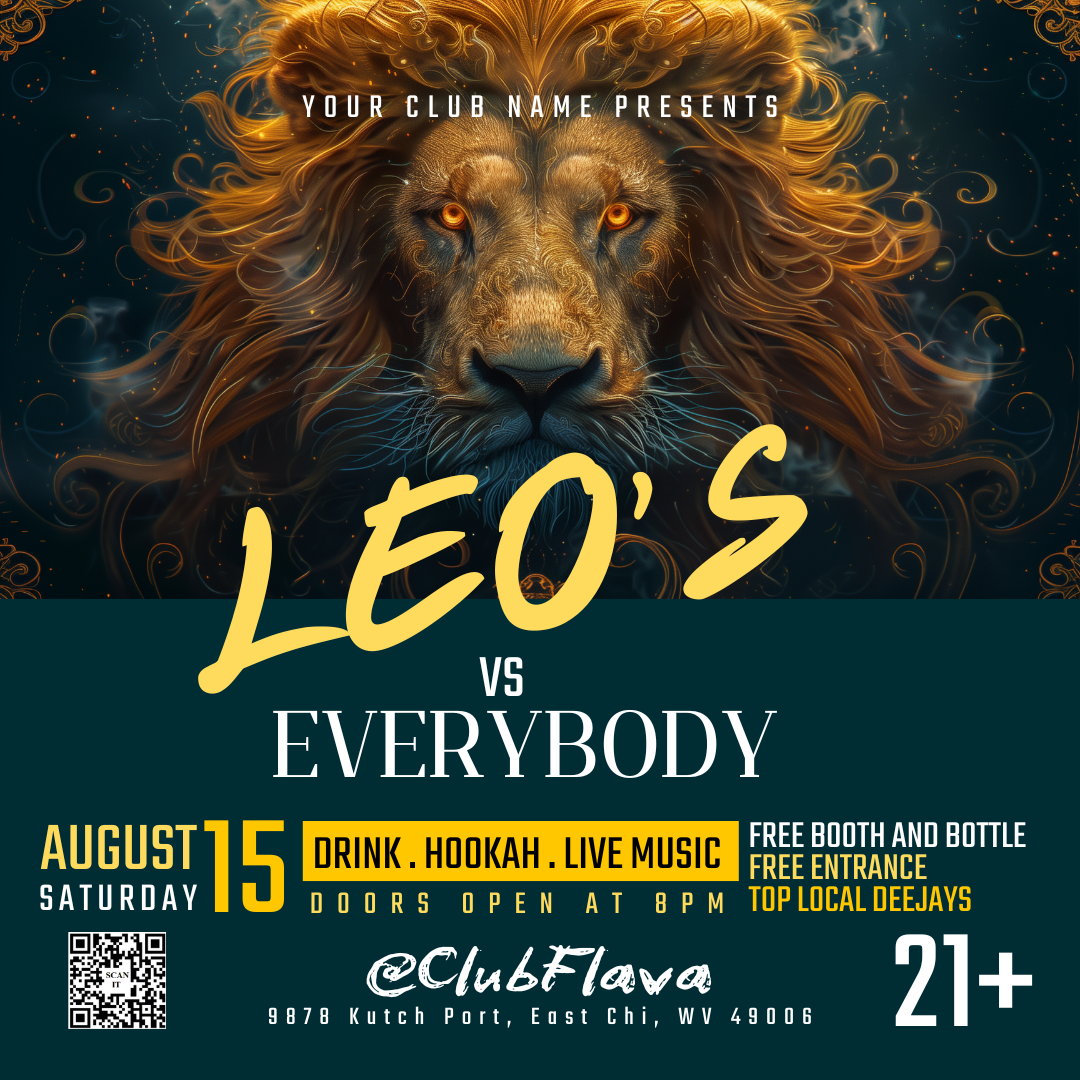 Leo's vs Everybody Canva Flyer