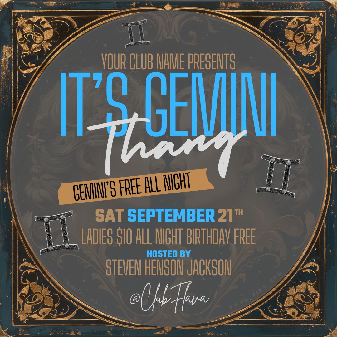 It's Gemini Canva Flyer