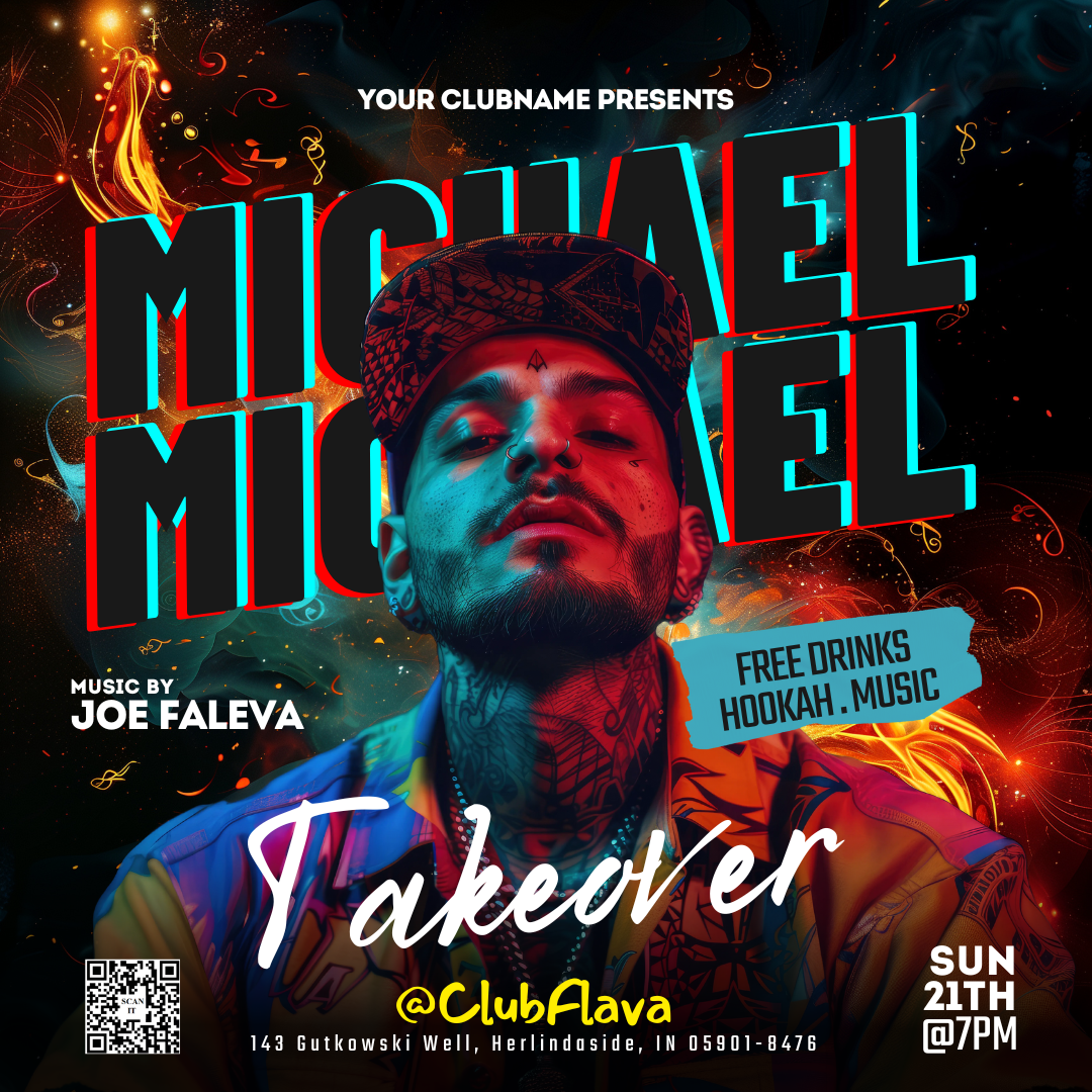 DJ Takeover Canva Flyer