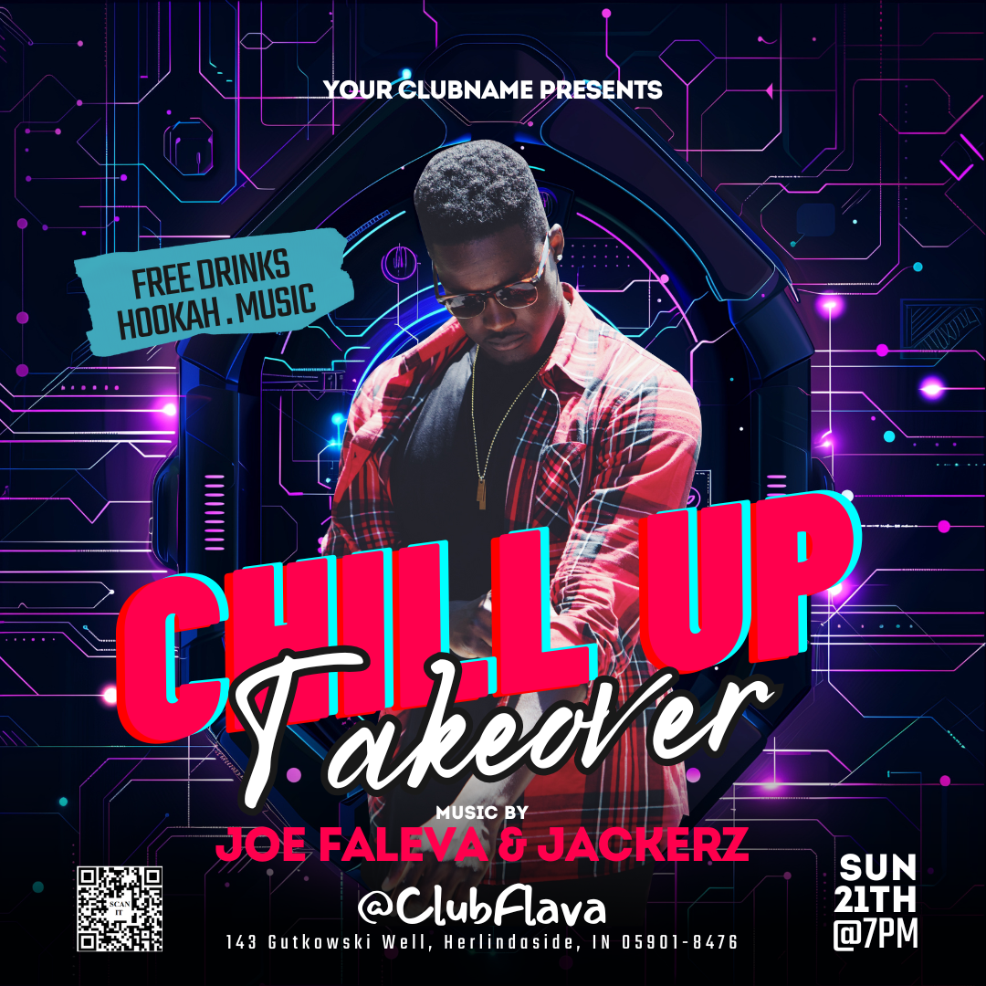 Chiil Up Night Canva Flyer