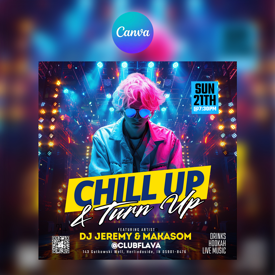 Chill Up Canva Flyer