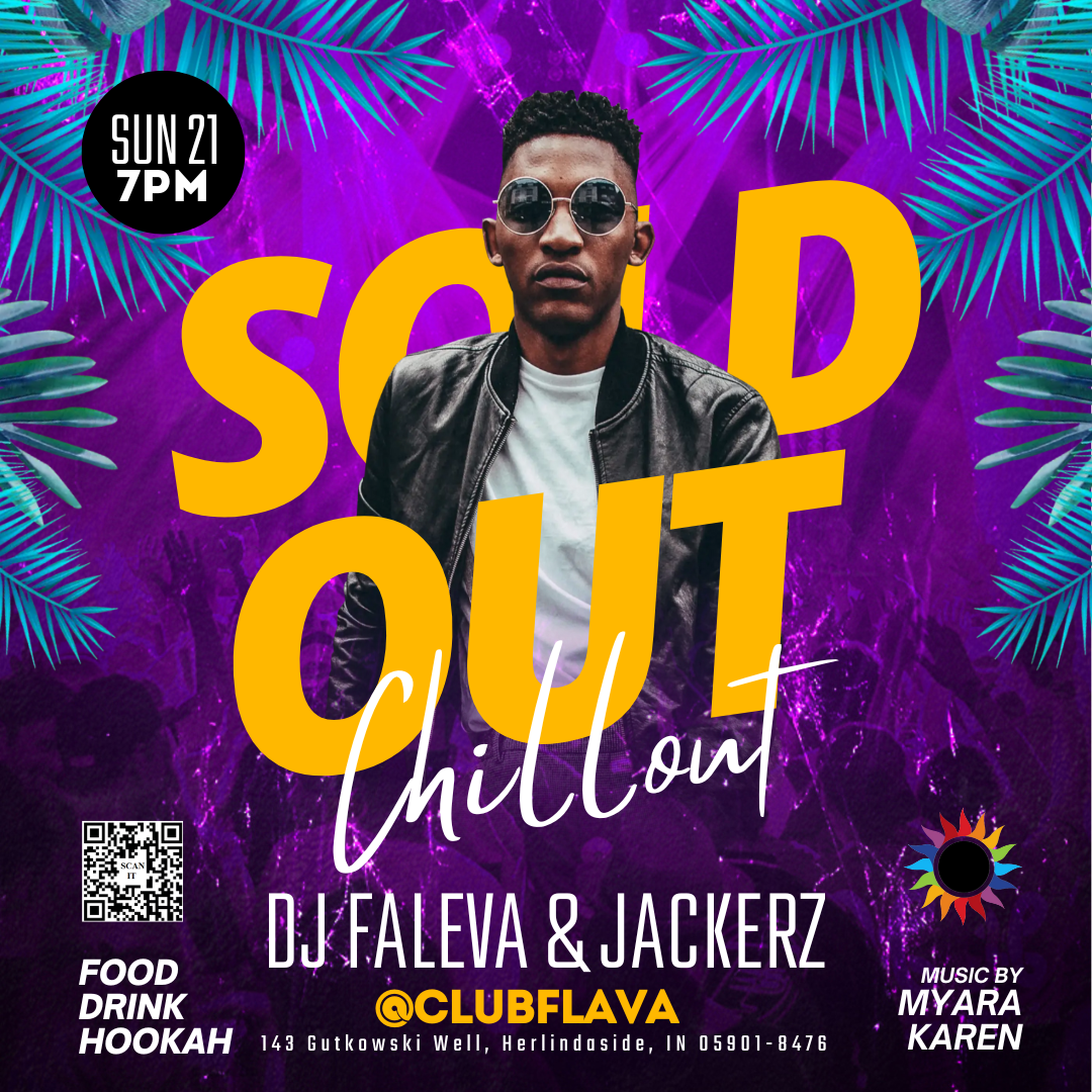 Sold Out Night Canva Flyer