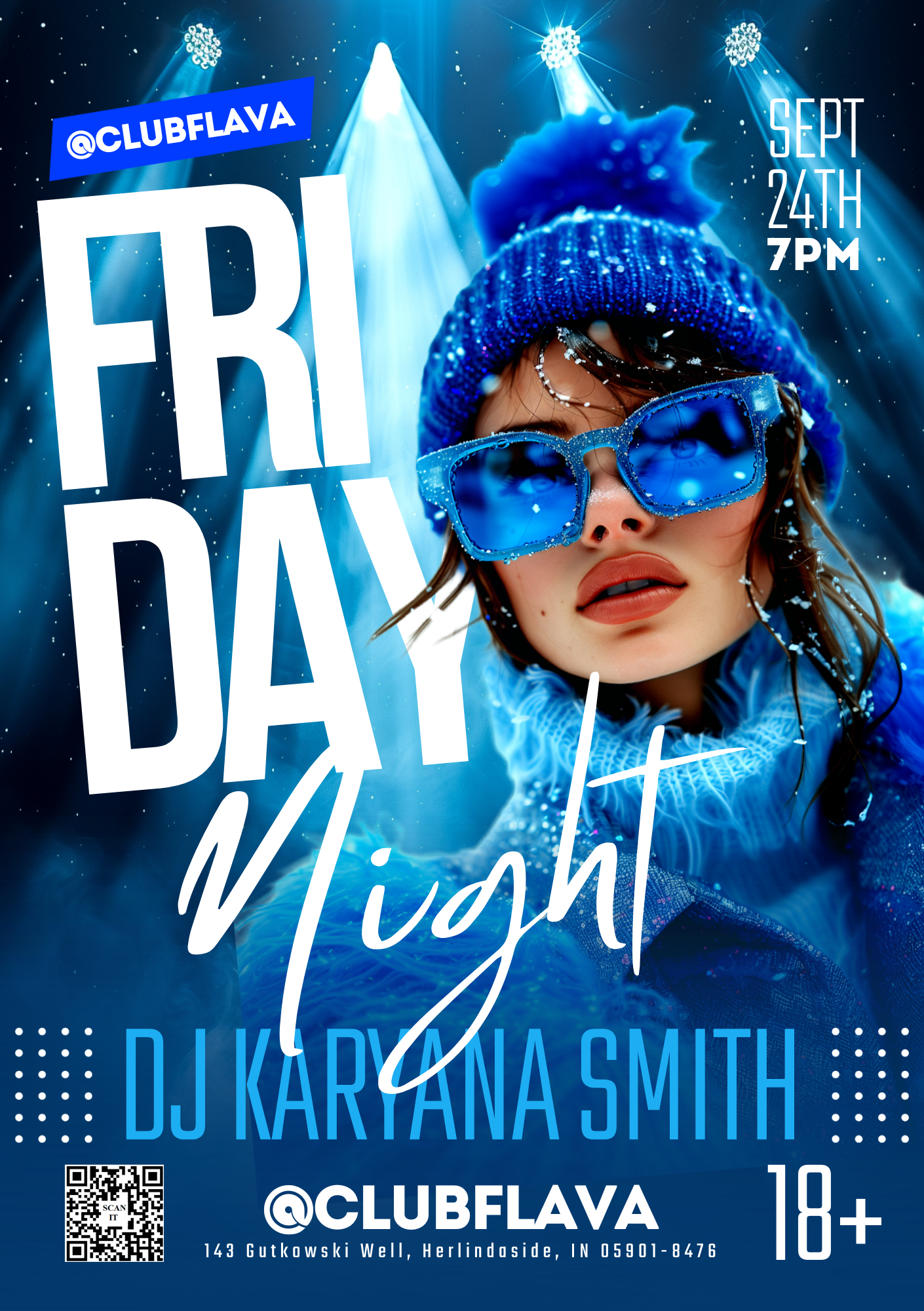 Friday Night Canva Flyer