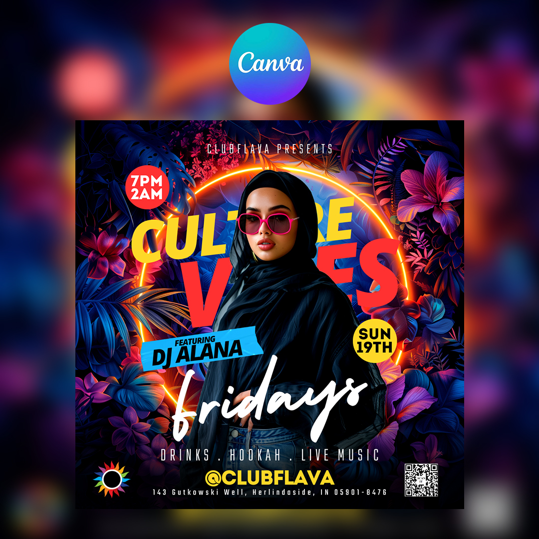 Culture Fridays Canva Flyer