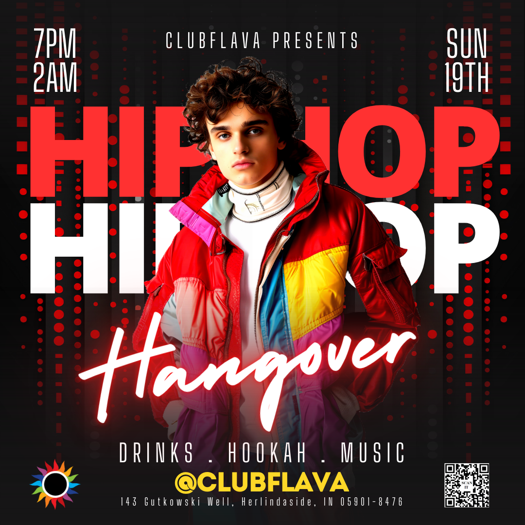 Hip Hop Hangover Canva Flyer