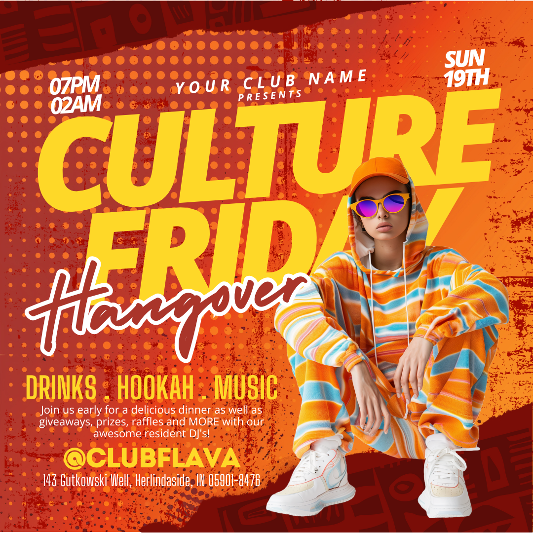 Culture Friday Canva Flyer