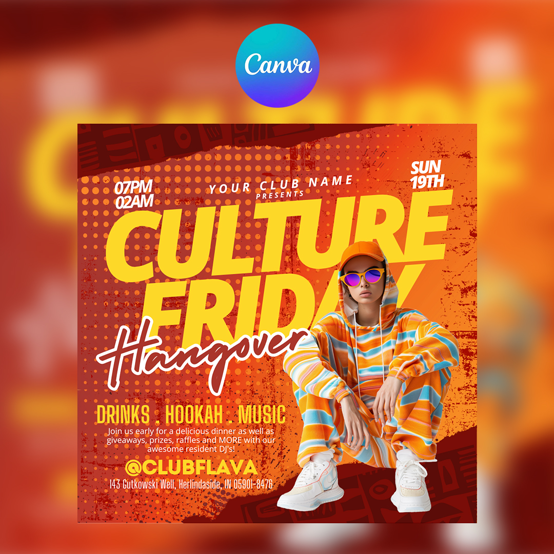 Culture Friday Canva Flyer