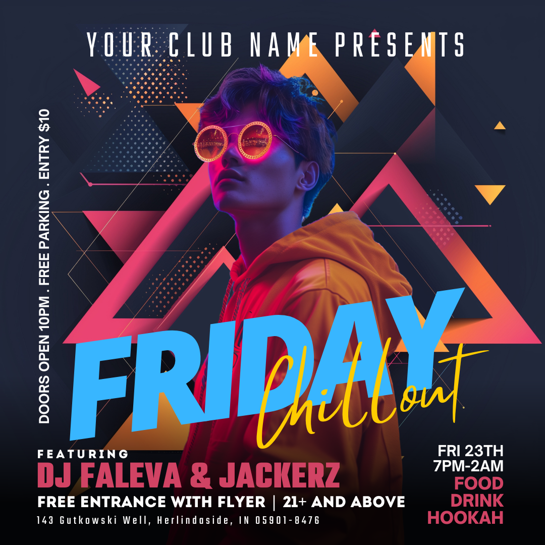 Friday Night Canva Flyer