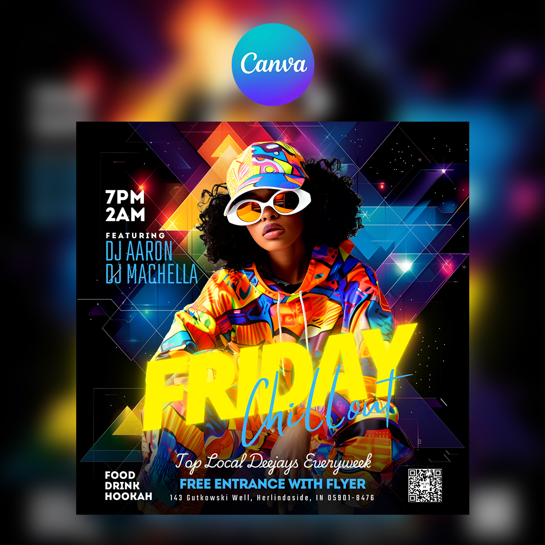 Friday Night Canva Flyer