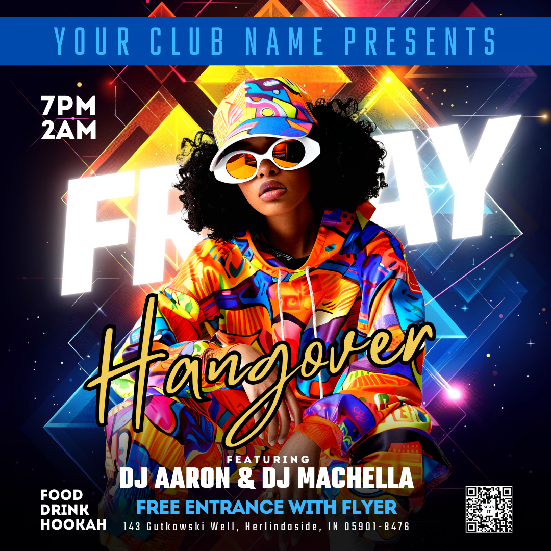 Hangover Night Canva Flyer