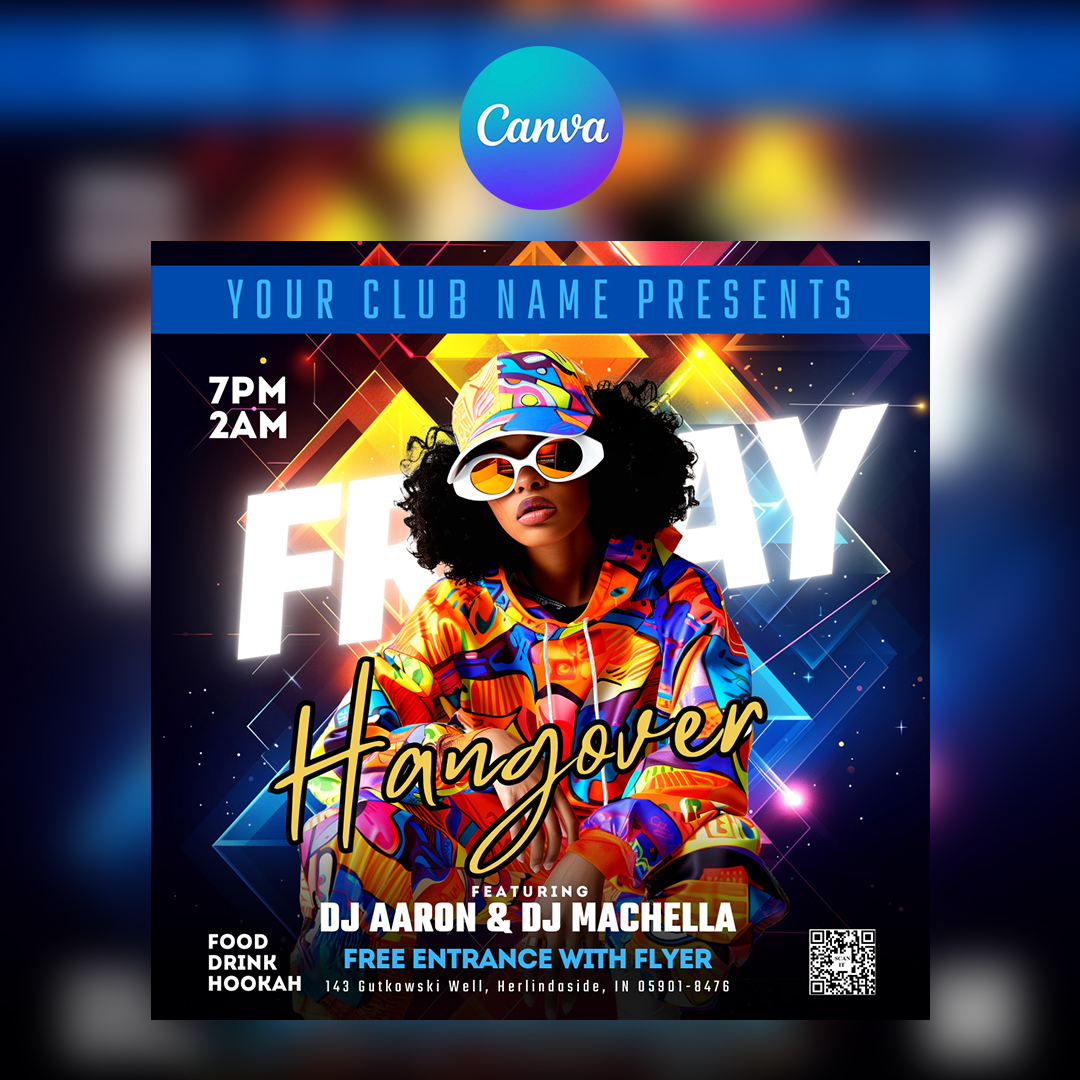 Hangover Night Canva Flyer
