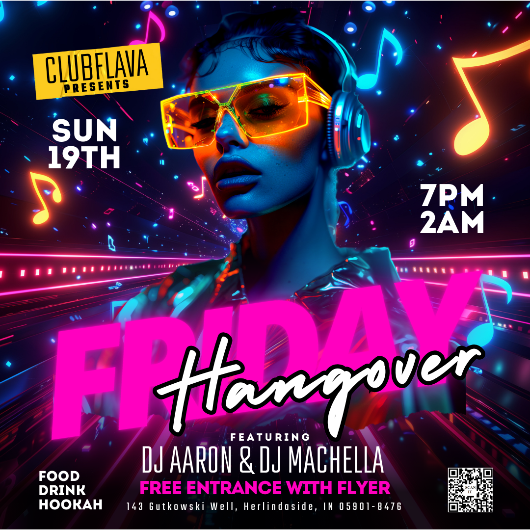 Friday Hangover Canva Flyer