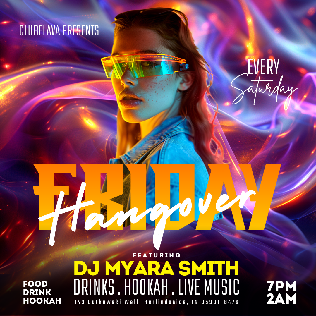 Friday Hangover Canva Flyer