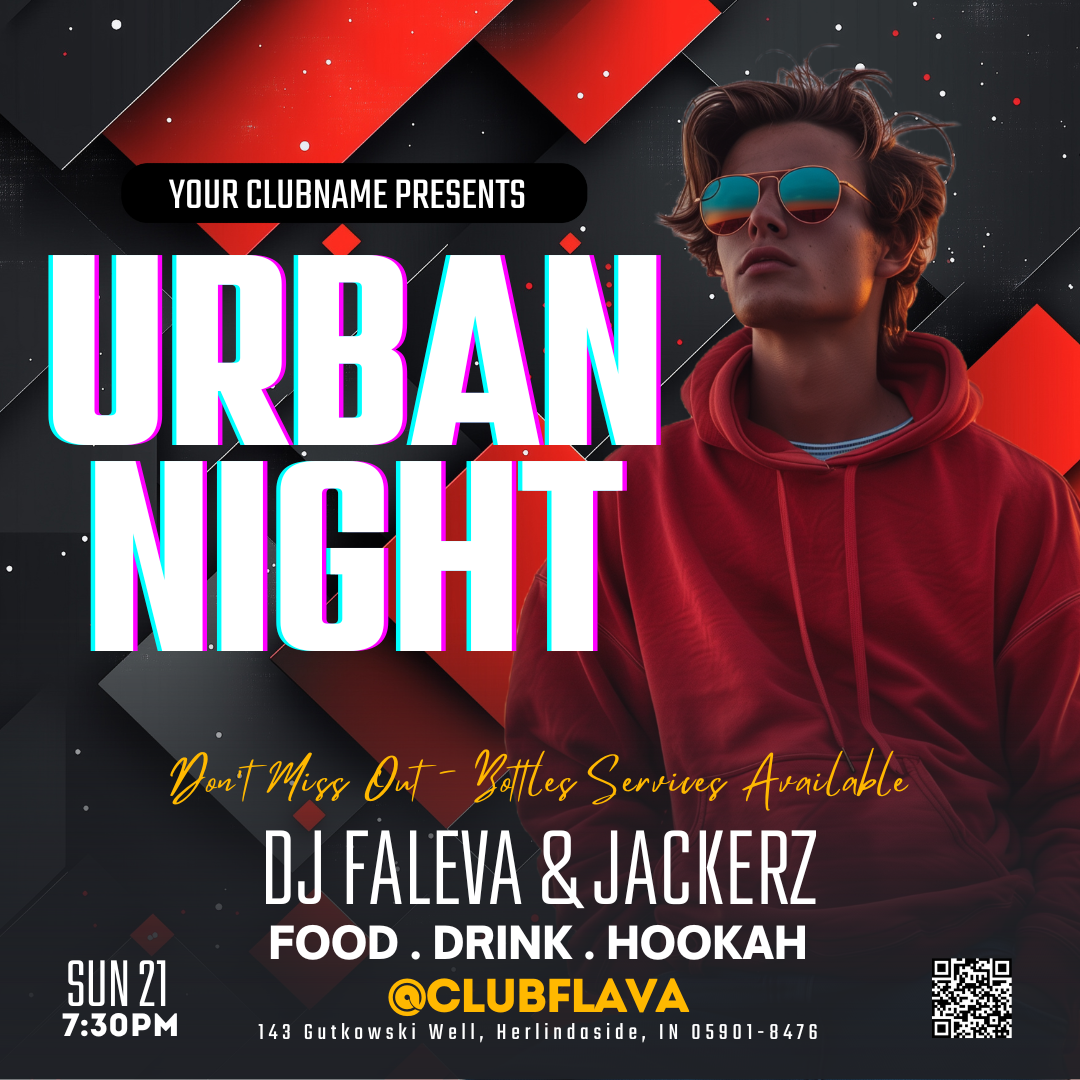 Urban Night Canva Flyer