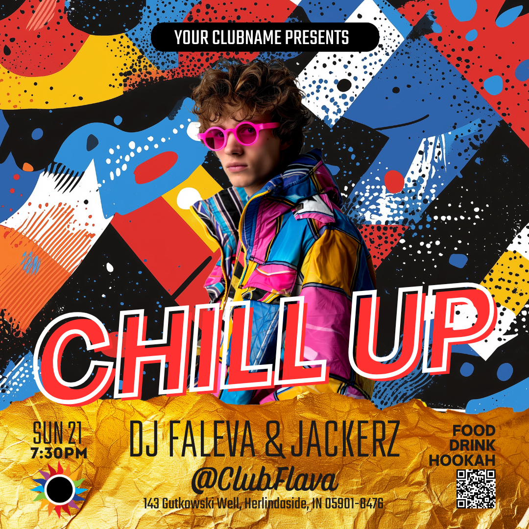Chill Up Canva Flyer