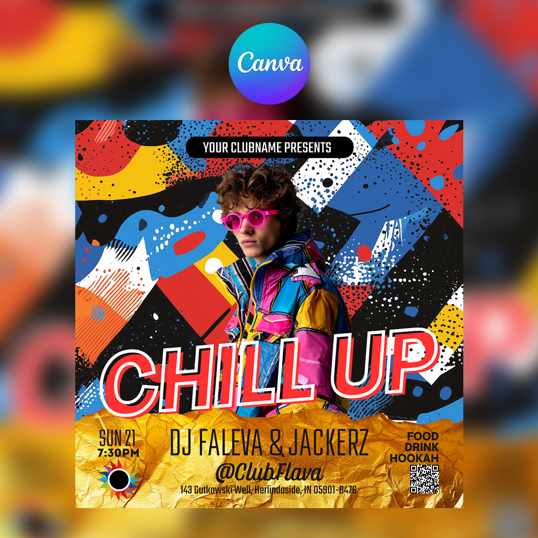 Chill Up Canva Flyer