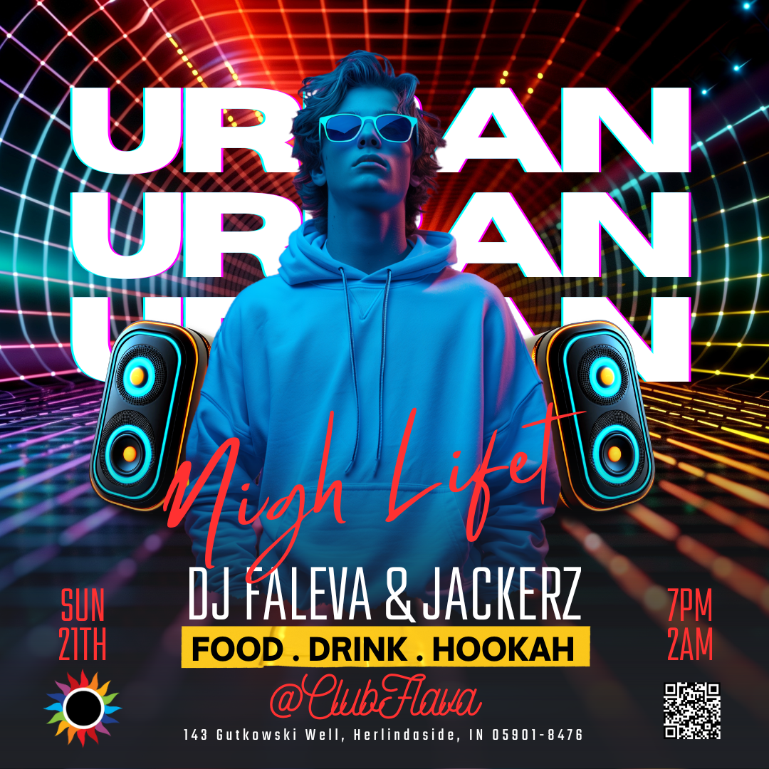 Urban Night Life Canva Flyer