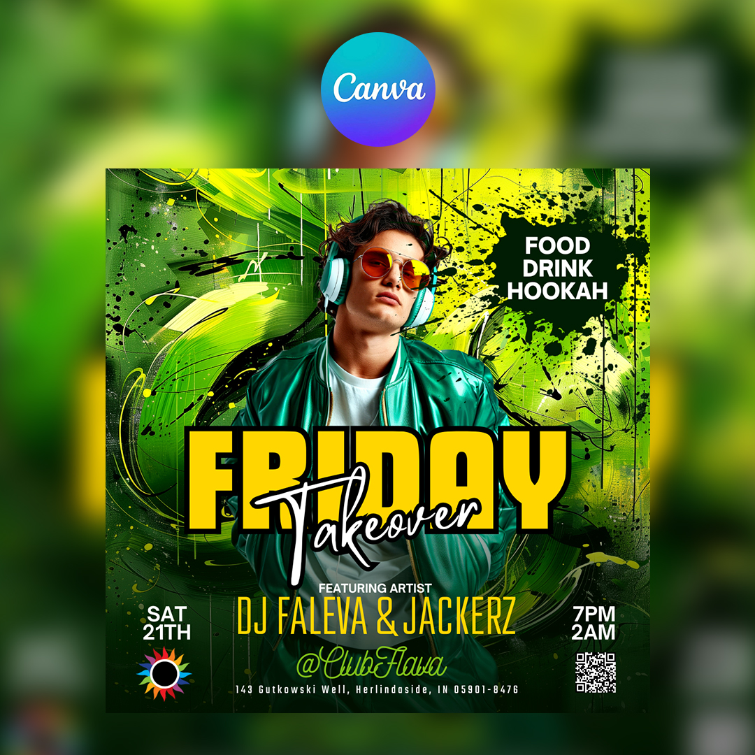 Friday Takeover Canva Flyer