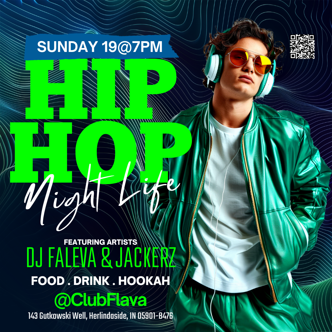 Hip Hop Night Canva Flyer