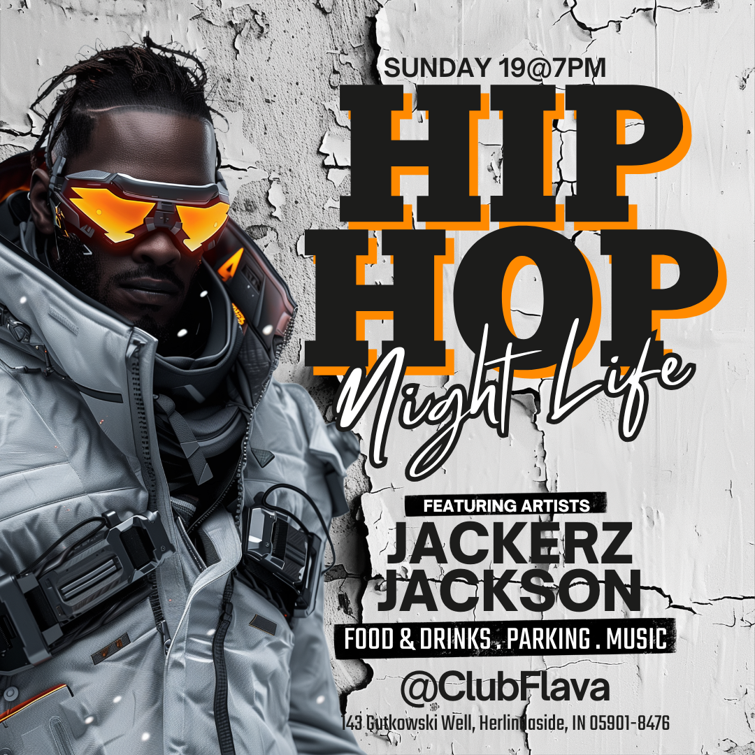 Hip Hop Party Canva Flyer