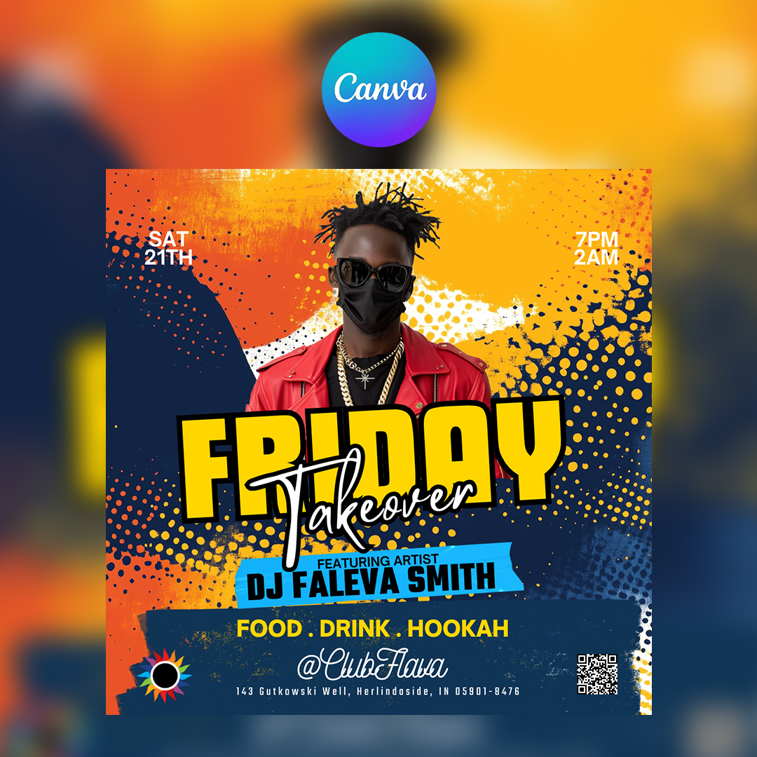 Friday Takeover Canva Flyer