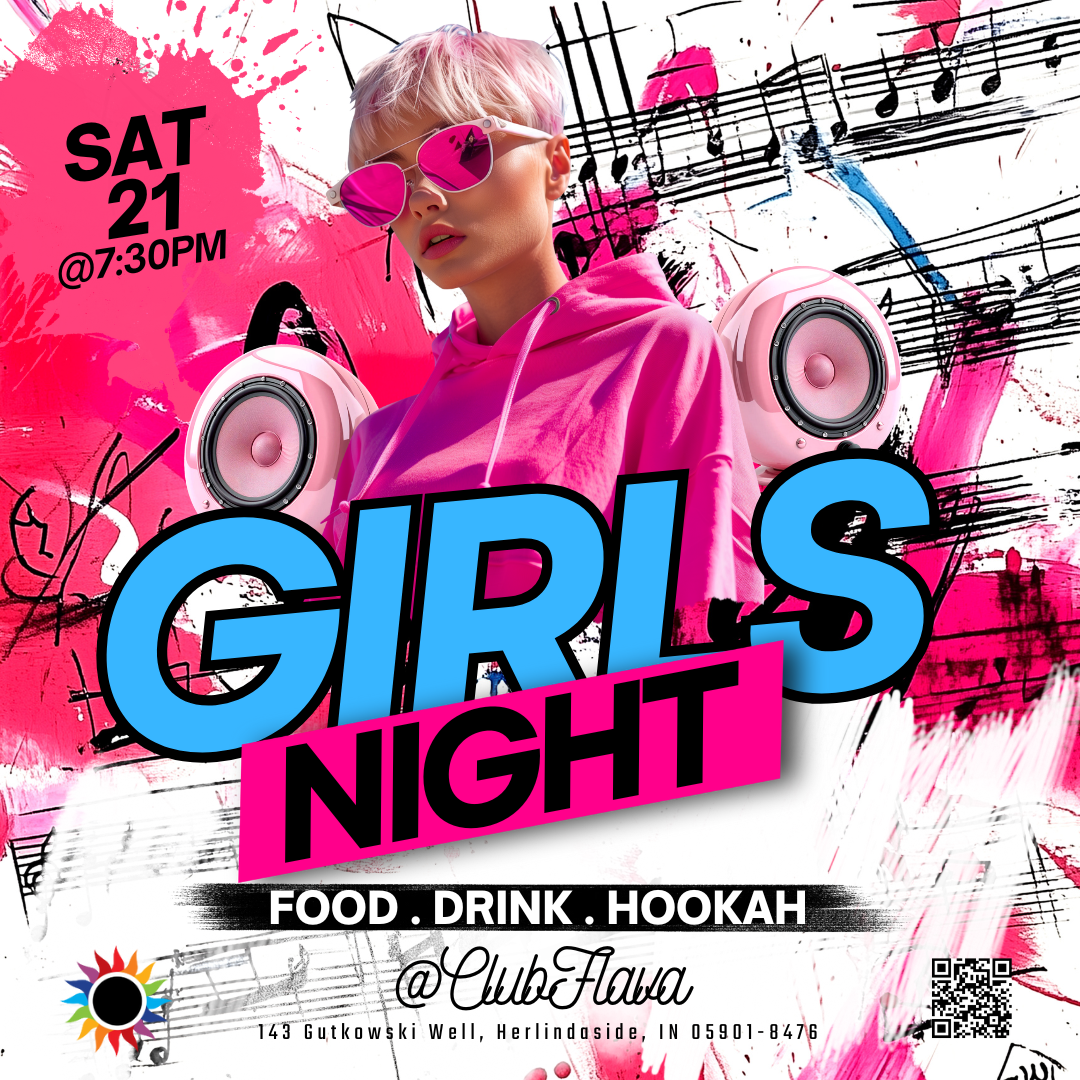 Girls Night Canva Flyer