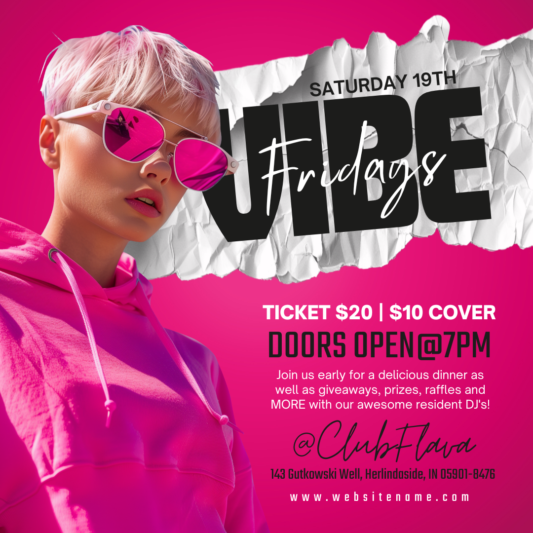 Vibe Fridays Canva Flyer
