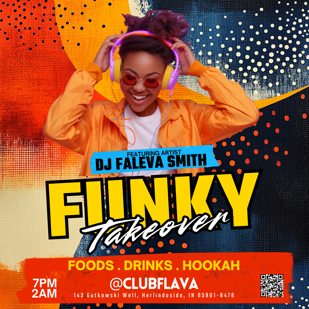 Funky Takeover Canva Flyer