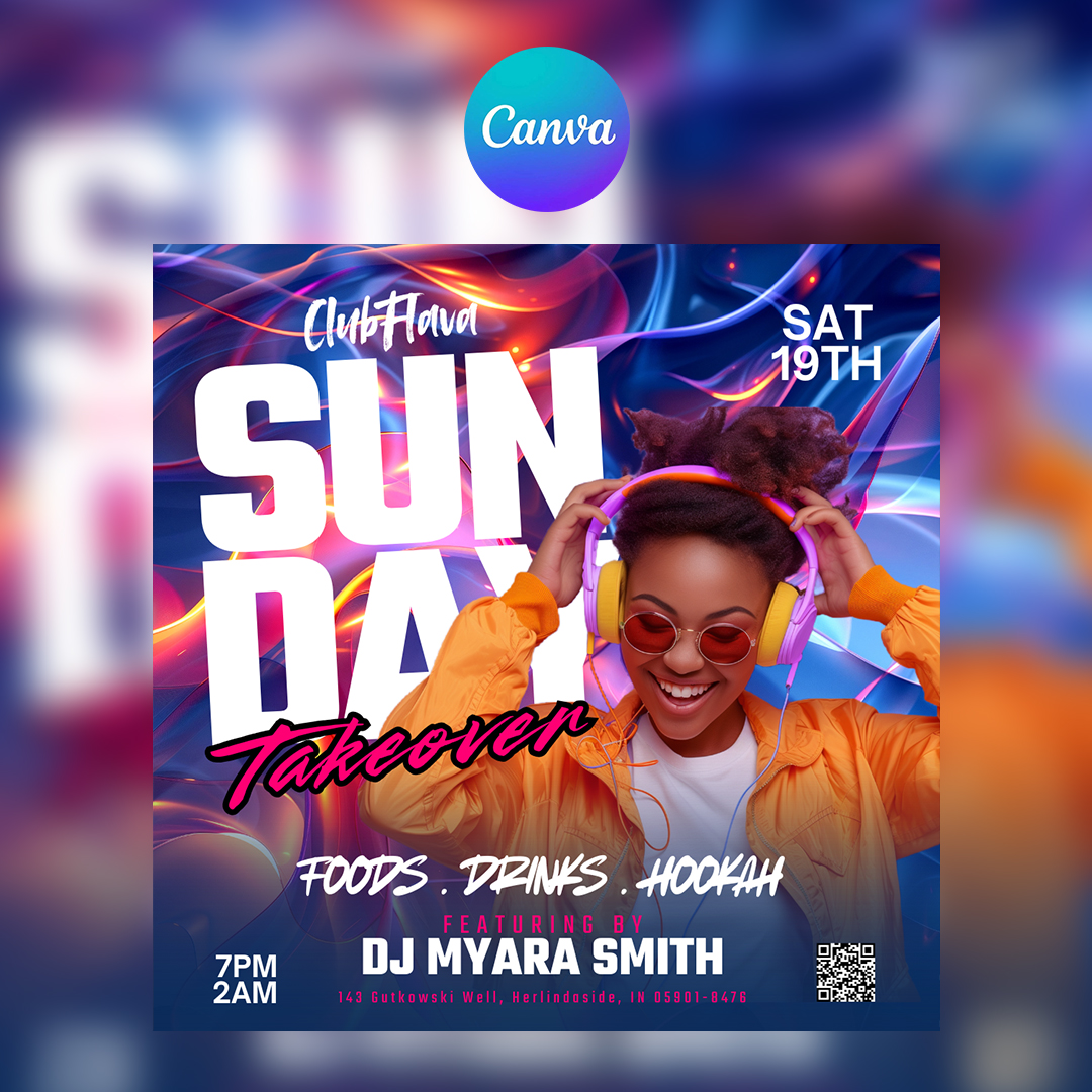 Sunday Takeover Canva Flyer