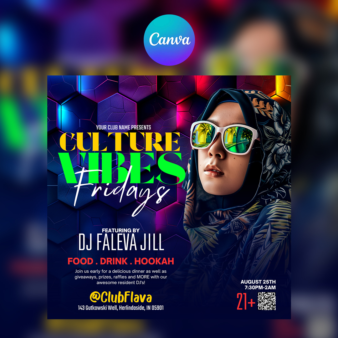Culture Vibes Canva Flyer