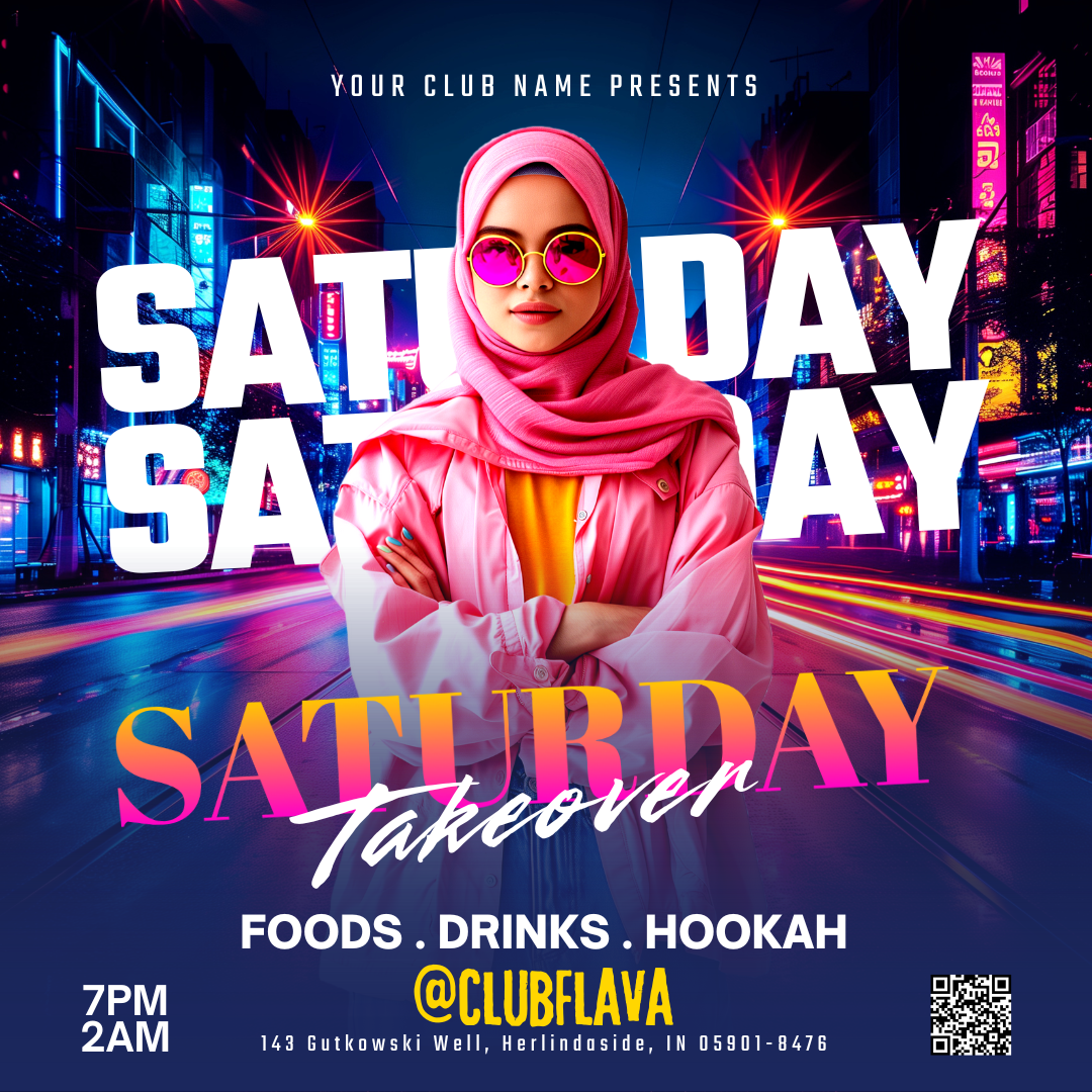 Saturday Takeover Canva Flyer