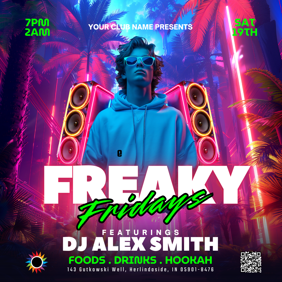 Freaky Fridays Canva Flyer
